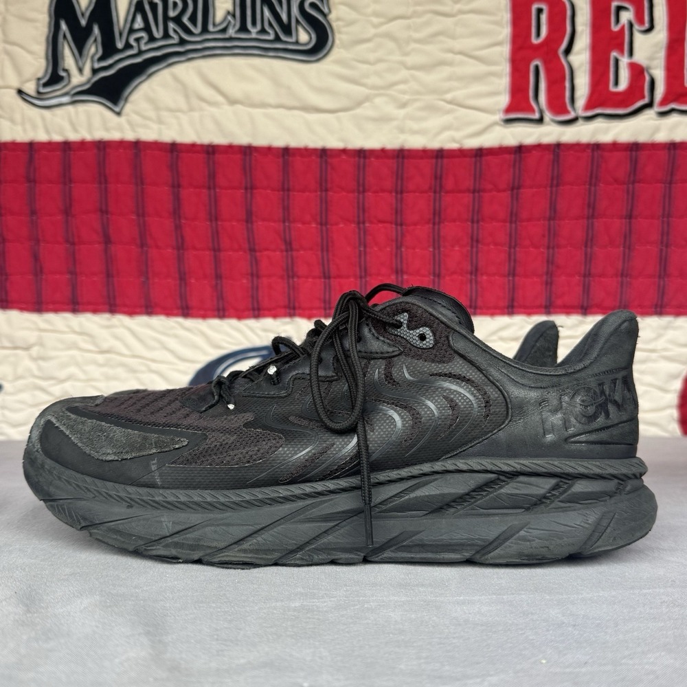 Size 13 - HOKA Clifton Ls Mens Casual Trainers in‎ Black